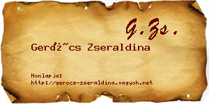 Gerócs Zseraldina névjegykártya